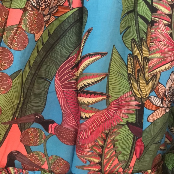 🎉Hist Pick🎉 Farm Rio Totally Tuiuiu Halter Maxi Dress size L - Picture 13 of 15